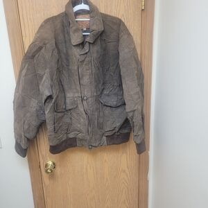 Men's Distressed Brown Performance Jacket